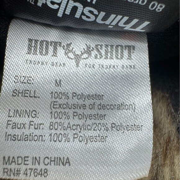 Real Tree Womens Faux Fur Trapper Hat Medium Pink Camo Outdoors Winter Ear Flaps - Picture 7 of 10